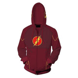 Flash Suit Zip Up Hoodie - DC Marvel World