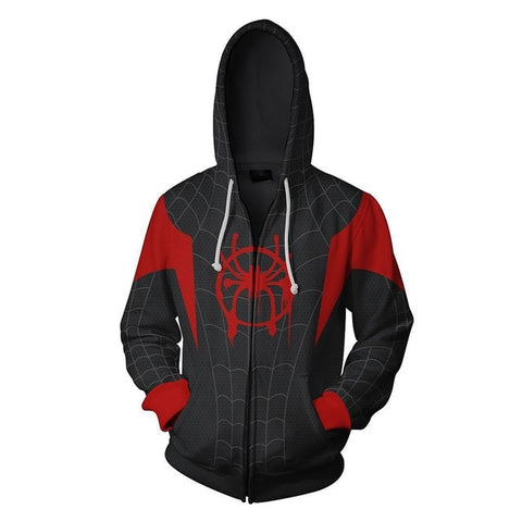 Miles Morales Spiderman Hoodie - DC Marvel World