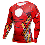 Iron Man Compression Long sleeved T Shirt - DC Marvel World