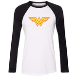 Wonder Woman Logo Women's Long Sleeve T Shirt - DC Marvel World