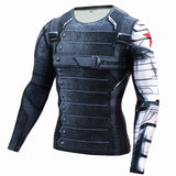 Winter Soldier Compression T Shirt - DC Marvel World