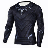 Black Panther Compression Long Sleeve T Shirt - DC Marvel World