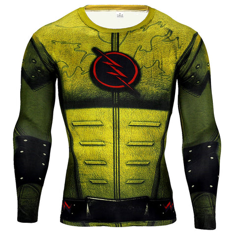 Reverse Flash Compression Long Sleeve T Shirt - DC Marvel World