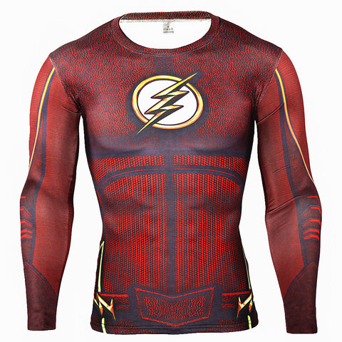 The Flash Compression Long Sleeve T Shirt - DC Marvel World