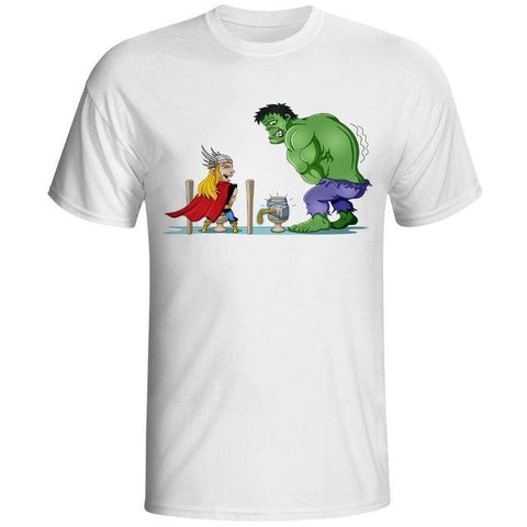 Thor vs Hulk T Shirt - DC Marvel World