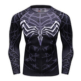 Venom Compression Long Sleeve T Shirt Black - DC Marvel World