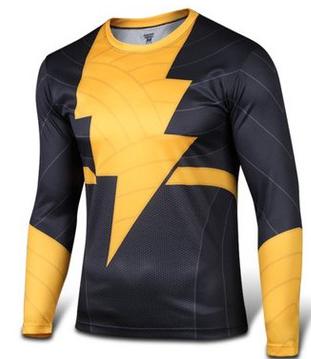 Black Adam Long Sleeve Compression T Shirt - DC Marvel World