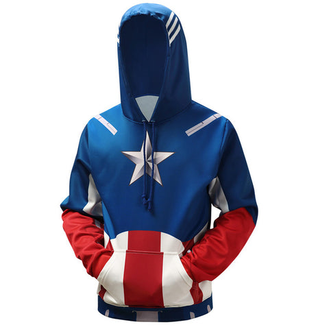 Captain America Suit Up Hoodie - DC Marvel World