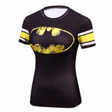 Batman Women's Fitness Compression T Shirt - DC Marvel World