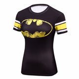 Batman Women's Fitness Compression T Shirt - DC Marvel World