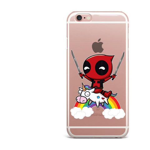 Deadpool Loves Unicorn iPhone Case - DC Marvel World