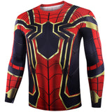 Iron Spider Compression Long Sleeve T Shirt - DC Marvel World
