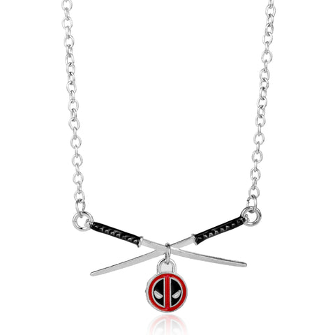 Deadpool Crossed Katana Pendant Necklace - DC Marvel World