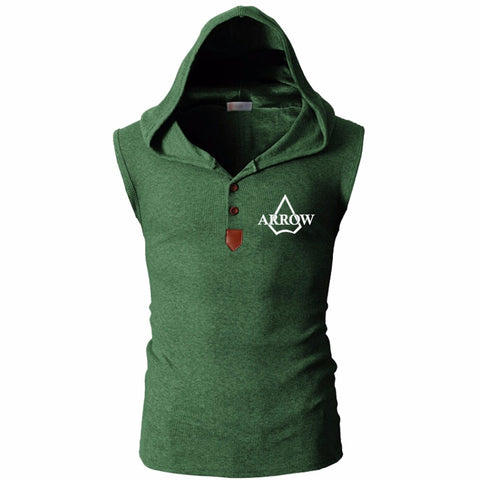 Green Arrow Sleeveless Hoodie - DC Marvel World