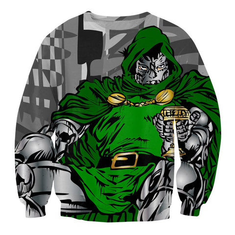 Dr Doom Streetwear Pullover - DC Marvel World