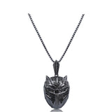 Black Panther Mask Pendant Necklace - DC Marvel World