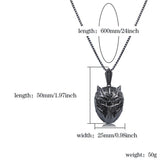 Black Panther Mask Pendant Necklace - DC Marvel World