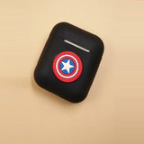 Captain America Shield Silicone Case For Apple Airpods - DC Marvel World