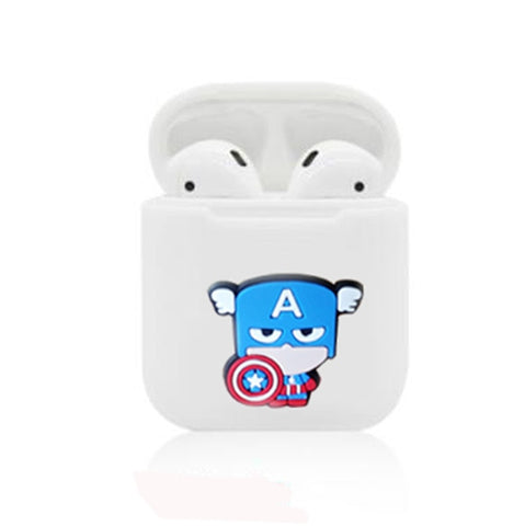 Captain America Silicone Case For Apple Airpods - DC Marvel World