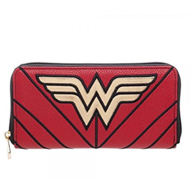 Wonder Woman Logo Zip Around Ladies Wallet - DC Marvel World